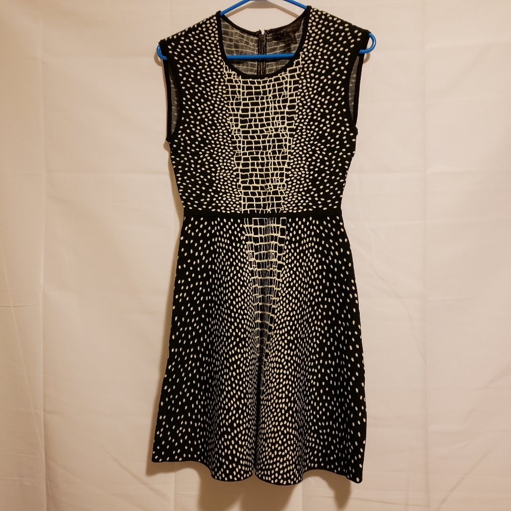 BCBG Mini Black and White Dress S/P‎